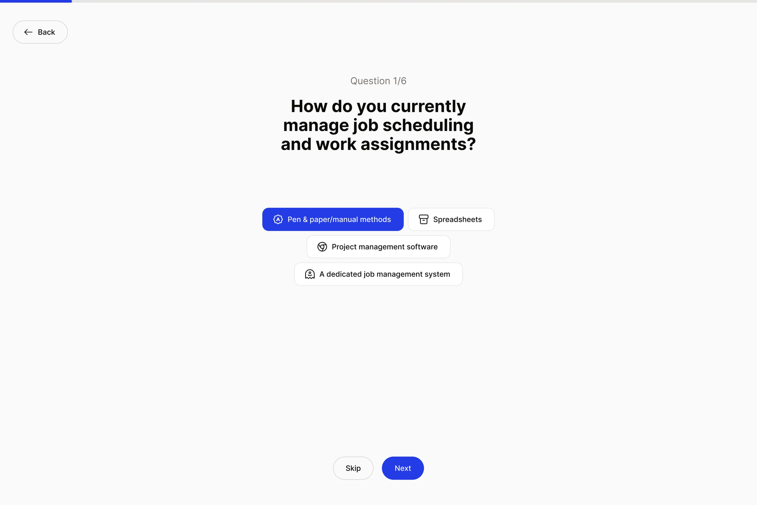 How do you currently manage job scheduling and work assignments?