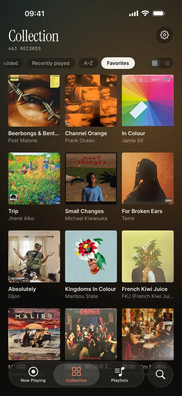 Analog app: Your collection, synced from Discogs
