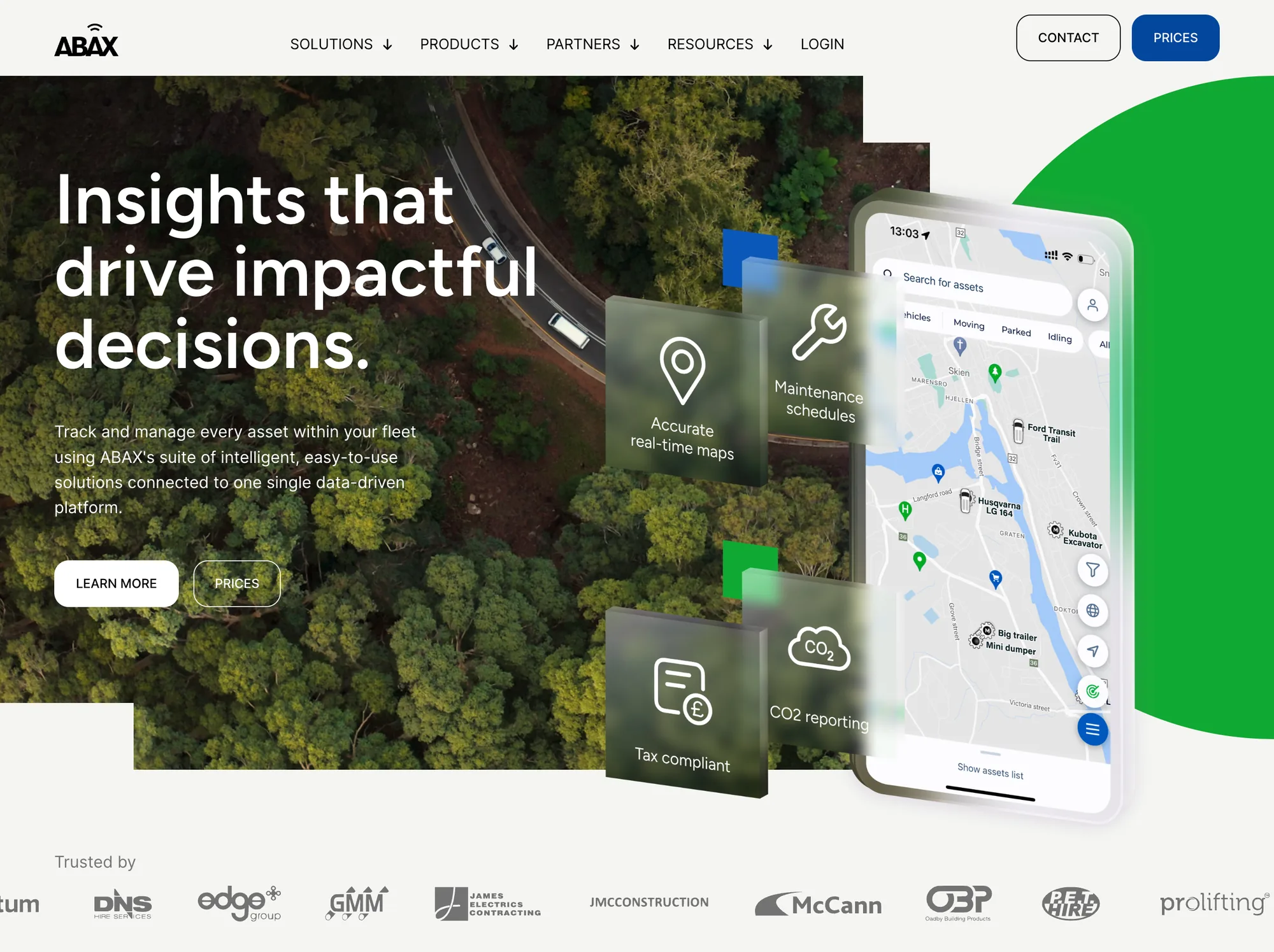 abax.com home page: Insights that drive impactful decisions